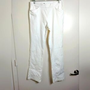 Joe B (Size L) White Pullon Textured Pants